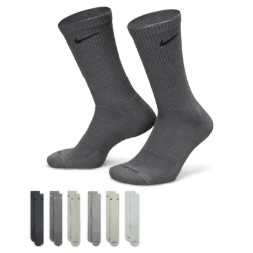 Nike Everyday Plus Cushioned Calcetines largos de entrenamiento (6 pares)
