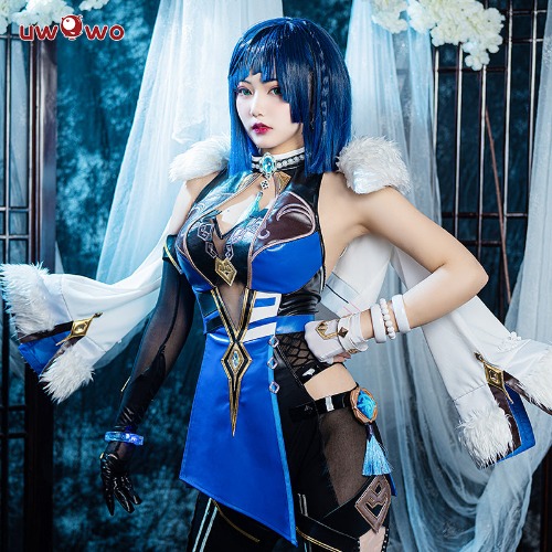 【In Stock】Uwowo Genshin Impact Yelan Liyue Hydro Female Cosplay Ye Lan Costume