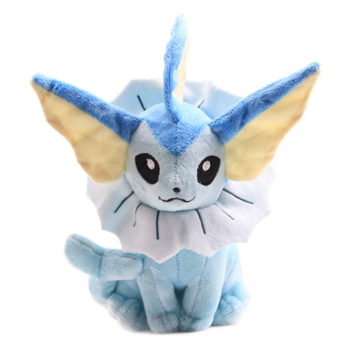 Laruokivi Eevee & Evolutions Vaporeon Glaceon Jolteon Flareon Sylveon Espeon Umbreon Leafeon Plush Toys Doll 8'' Sitting (Vaporeon)