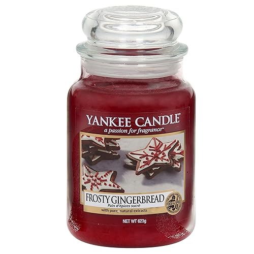 Yankee Candle Candela profumata in giara grande | Pan di zenzero dolce | Durata Fino a 150 Ore - Gelo Di Pan Di Zenzero