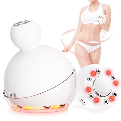 CARER BEAUTY Macchina Cavitazione ad Ultrasuoni per il Corpo-5 in 1 Macchina per Cavitazione RF Fototerapia Vibrazione EMS, per il Rafforzamento della pelle Antirughe Anti-età,Adatto per viso, Addome