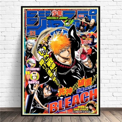 Bleach Anime Manga Style Canvas Poster Art 40x60cm No Frame