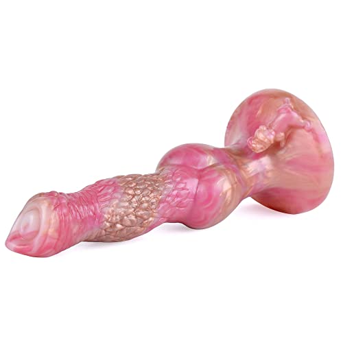 BeHorny Dildo Sex Toy, Liquid Silicone Alien/Dragon Dildo with Suction Cup