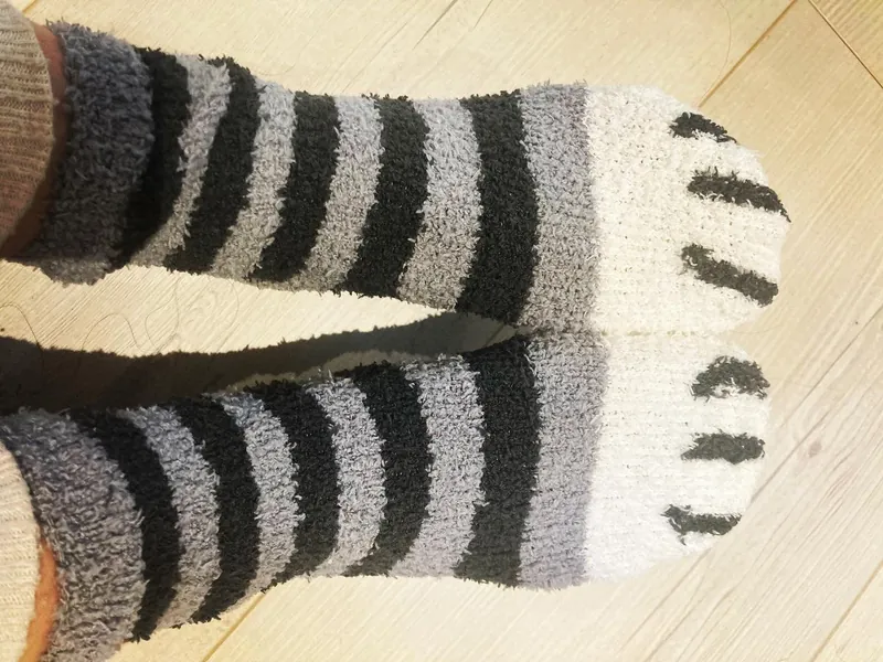 Animal fleece cat print slipper socks fun cats womens gift kitten tabby teddy fluffy birthday novelty childrens gifts party gripper grip