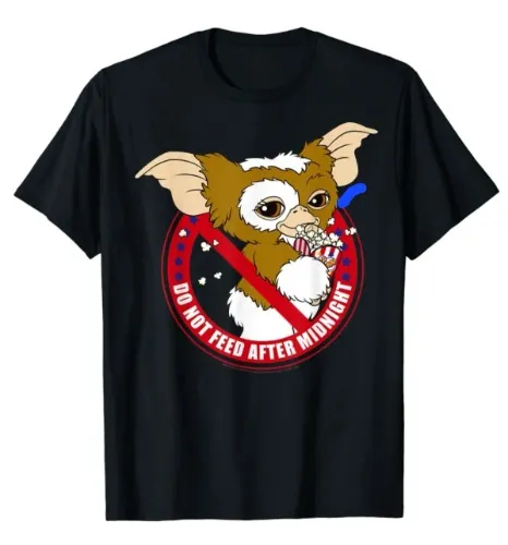 Gremlins Gizmo Do Not Feed After Midnight T-Shirt : Clothing, Shoes & Jewelry