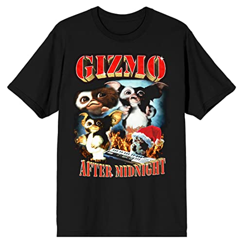 Bioworld Gremlins Gizmo After Midnight Men's Black T-Shirt - X-Large - Black