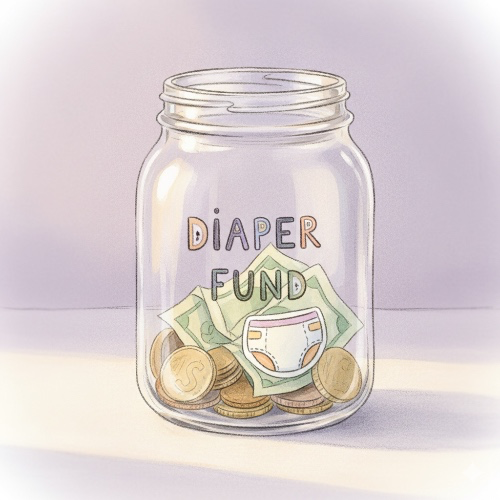 Diaper Piggy Bank ✨