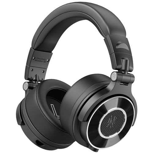 OneOdio Monitor 60 Professional Studio Headphones - Recording Wired Over Ear Headphones, Hi-Res Audio, Soft Comfortable Earmuffs, 6.35mm (1/4") Adapter for Tracking Mixing DJ Mastering Broadcast