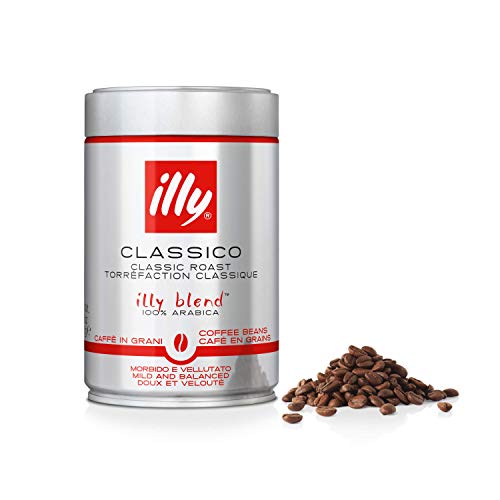 illy Coffee, Classico Coffee Beans, Medium Roast, 100% Arabica Coffee Beans, 250g - Classico Medium Roast
