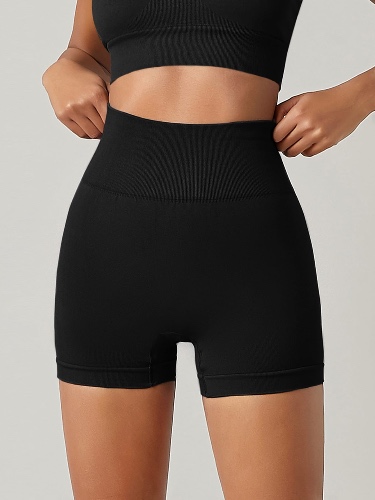 Hip-Hugging Bikram Yoga Shorts - Black / M