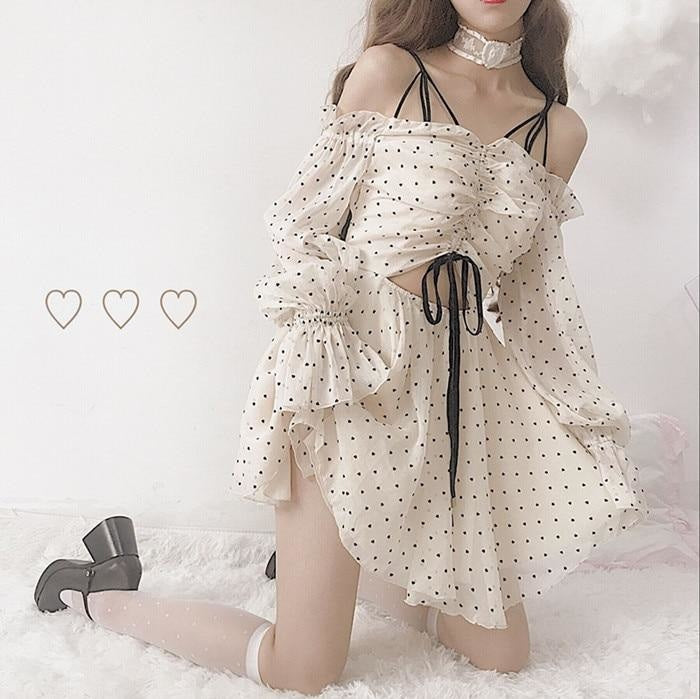 Ethereal Polkadot Dress