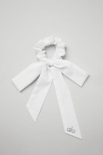 Love Knots Tie Scrunchie - White | White / One Size
