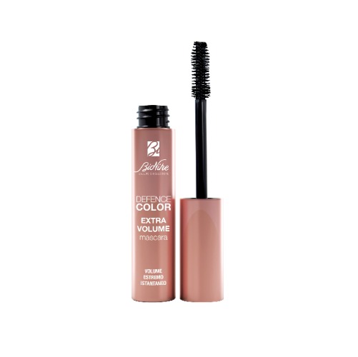 Bionike Defence Color - Extra Volume Mascara, Effetto Volumizzante Istantaneo, Dona Ciglia Triplicate in Due Applicazioni e uno Sguardo Intenso, Nero, 11 ml