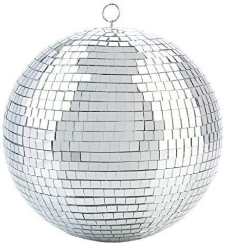 8-Inch Cool and Fun Silver Hanging Party Disco Ball 