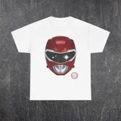 Red Power Ranger MMPR Tee Casual Classic Cotton Menswear