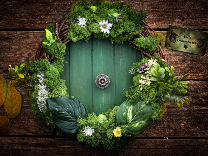 ✦˚₊ ꒰ hobbit door wreath ♡ ꒱