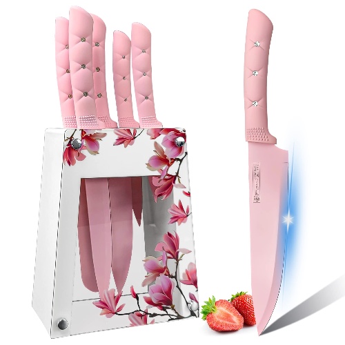 ✦˚₊ ꒰ cute pink knives set ♡ ꒱