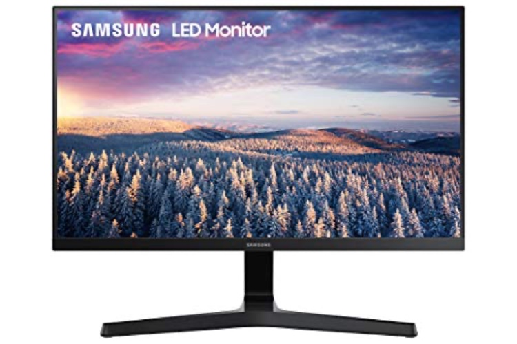 SAMSUNG SR35 Series 24-Inch FHD 1080p Computer Monitor, 75Hz, IPS Panel, HDMI, VGA (D-Sub), VESA Compatible, 3-sided border-less (LS24R356FZNXZA) - 24-inch - 2020 version, 75Hz