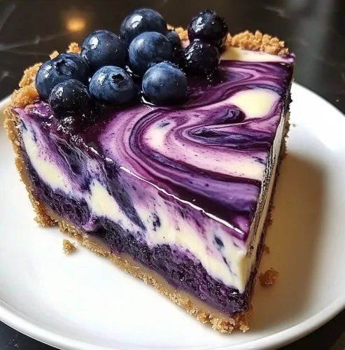 Blueberry Swirl Cheesecake $11