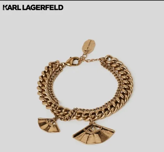 Karl Lagerfeld Gold Fan bracelet 