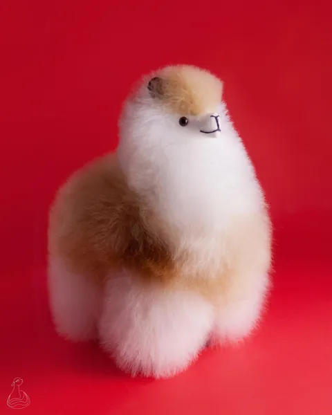 Baby Alpaca Fur Stuffed Plush | 100% Baby Alpaca Ultra-Soft Fur | Handmade Hypoallergenic Doll