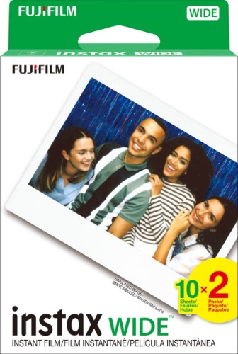 Fujifilm instax Wide Instant Film, 20 Exposures, White, New Packaging - Standard 20 Film Pack