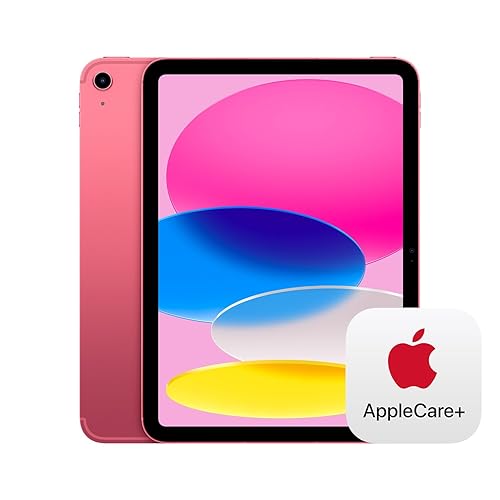 Apple iPad (10th Generation) Wi-Fi + Cellular 256GB - Pink with AppleCare+ (2 Years) - WiFi + Cellular - 256GB - Pink - With AppleCare+ (2 Years)