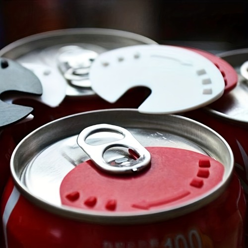 5pcs Reusable Beverage Can Lid Cap Protect Your Bottles and Cans from Spills and Leaks Available in Random Colors