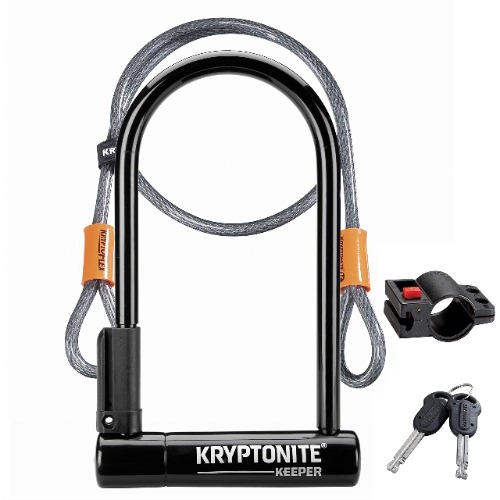 Kryptonite Keeper 12mm U-Lock with FlexFrame-U Bracket - Standard w Cable $68.77