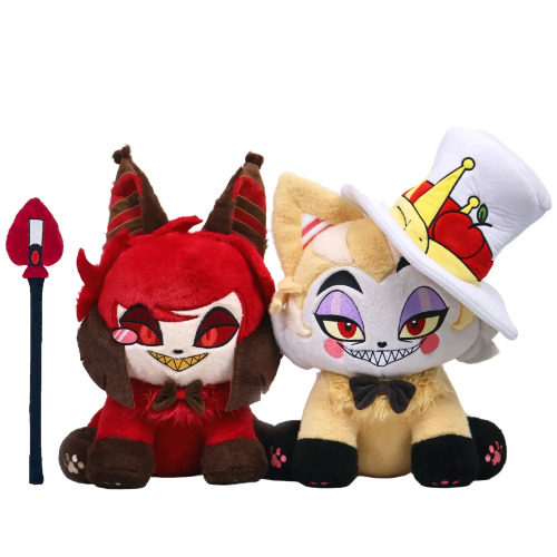 45cm Alastor & Lucifer Meow Combo Pack Hazbin Hotel 
