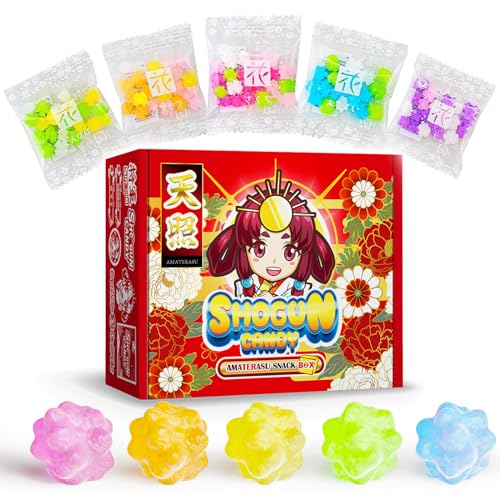 SHOGUN CANDY, Japanese Snack Box, Kawaii Japanese Snacks and Candy, Amaterasu (Konpeito, 100, Count) - Konpeito - 100