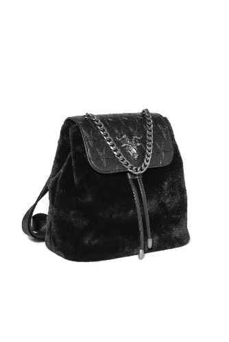 Baphomet - Mini Faux Fur Backpack | Default Title