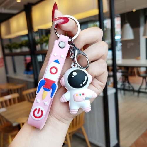 Cute Astronaut Keychain for Anime - Pink