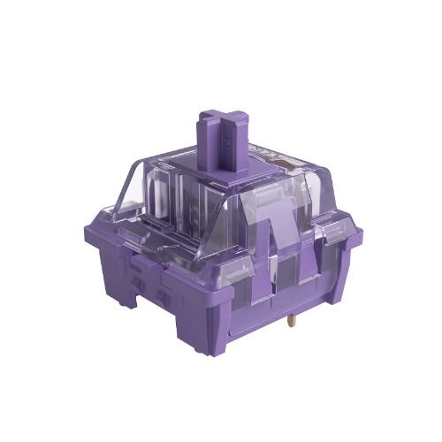 Akko CS Lubed Lavender Purple Switches for Mechanical Keyboard, 3 Pin 36gf Pre-lubed Lavender Purple Tactile Switches (45pcs)