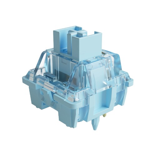 Akko V3 Cream Blue Pro Keyboard Switch with Dustproof Stem for Mechanical Gaming Keyboard, 5-Pin 45gf Tactile Switches (45pcs) - V3 Pro Cream Blue