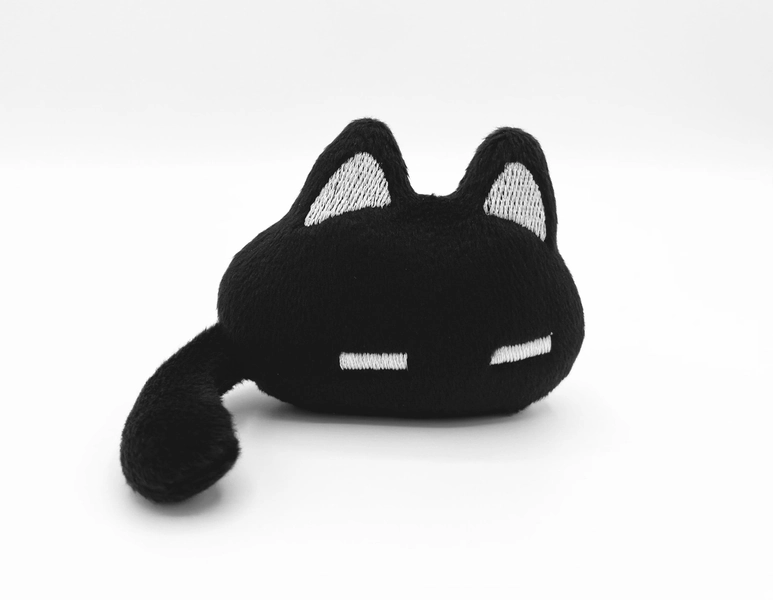MINI PLUSH Omori Mewo Unofficial Fanart plush black cat kitten tiny small miniature