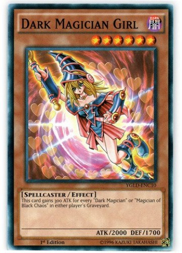 YU-GI-OH! - Dark Magician Girl (YGLD-ENC10) - Yugi's Legendary Decks - 1st Edition - Common