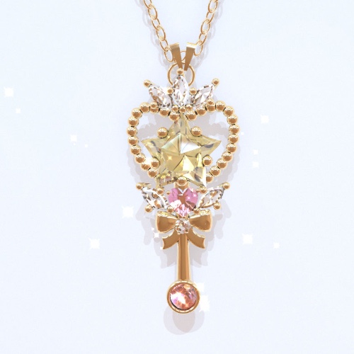 Prism Wand Pendant (Pink)