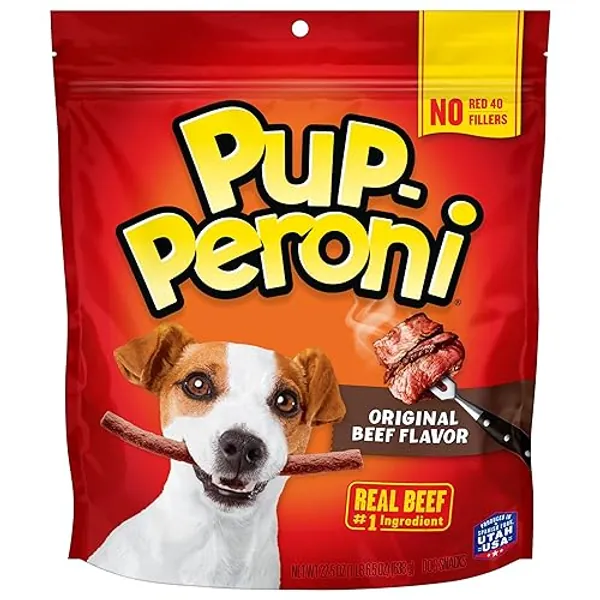 Pup-Peroni Dog Treats, Original Beef Flavor, 22.5 Ounce, Made with Real Beef - Original Beef - 1.41 Pound (Pack of 1)