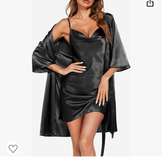 silk kimono with dress 🥵