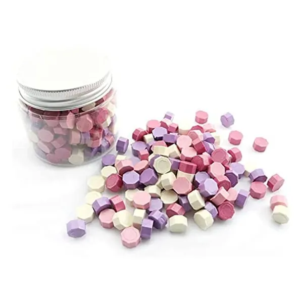 
                            Longdex 1Box Sealing Wax Beads Seal Octagon Stamping Beads for Envelope Wedding Invitation Wax Sealing Stamp
                        