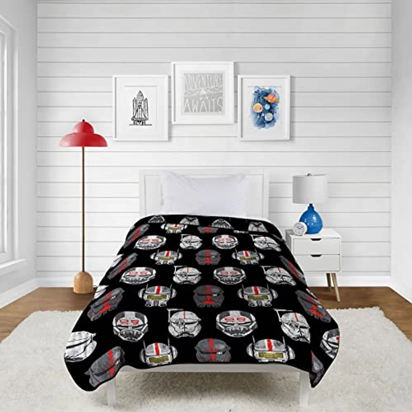 Jay Franco Star Wars The Bad Batch Blanket - Measures 62 x 90 inches - Fade Resistant Super Soft Fleece Bedding (Official Star Wars Product)