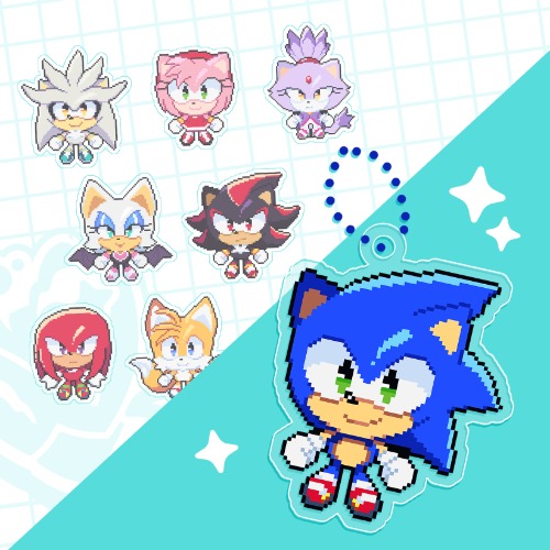Sonicpixels |  Mini Charms - Silver