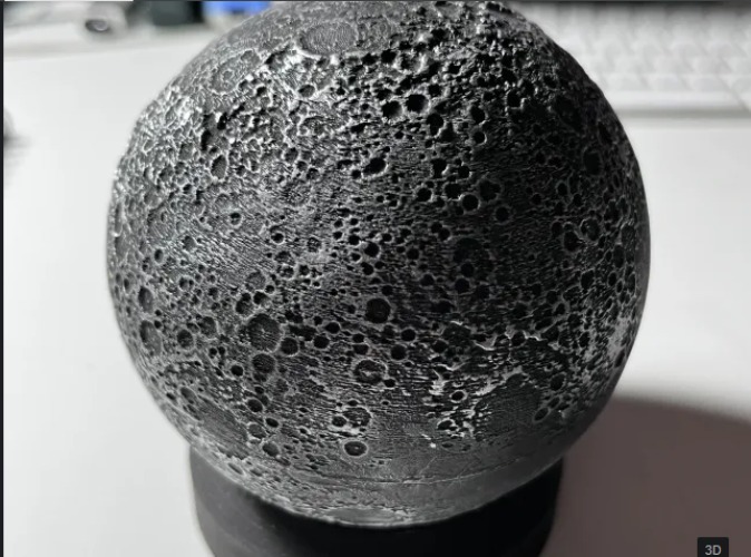 Moon Statue | Desk Decor | Collectable - Black