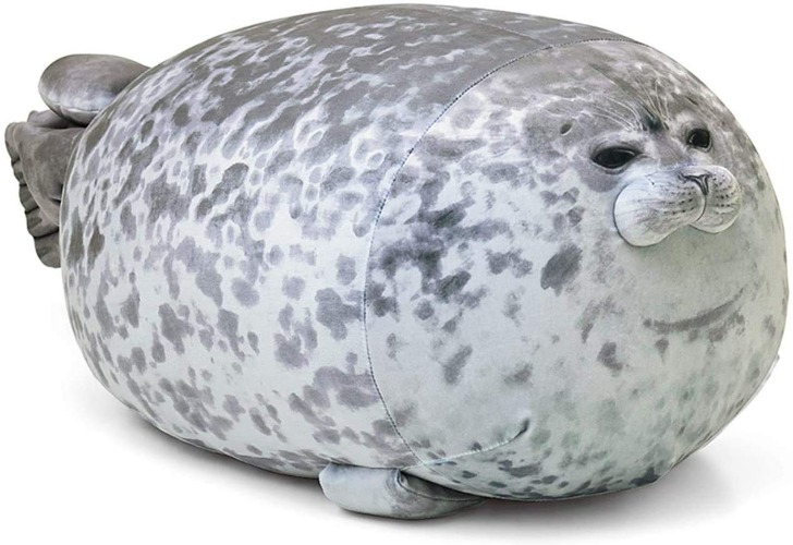 MerryXU Chubby Blob Seal Pillow,Stuffed Cotton Plush Animal Toy Cute Ocean Pillow Pets Small(13 in) / Medium $27.83
