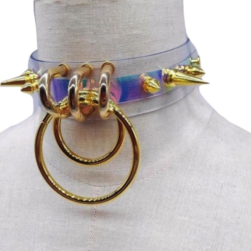 Punk Spiked Collar - Golden
