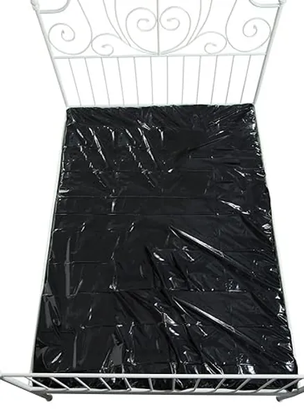 ORION Lack-Laken - glänzendes Bett-Laken für Frauen und Männer, für ausgiebige Feucht-Spiele im Bett, Sex-Fantasien, zur Lust-Steigerung, schwarz