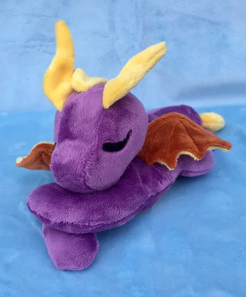 Baby purple and yellow Dragon plush, Beaned, PenDragons, beaned filled plush, collectable, adoptable, handmade, MADE TO ORDER