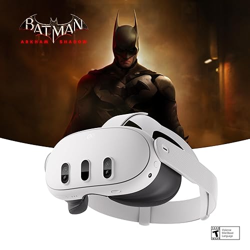 Meta Quest 3 512GB — Ultimate Mixed Reality Experiences — All-in-One Headset with Controllers, 4K resolution + Infinite Display - 512GB - Headset + Controllers, Refreshed Packaging