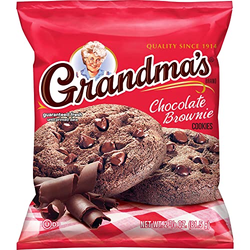 Grandma's Chocolate Brownie Cookies, 2.5 Ounce (Pack of 60) - 60ct Brownie Cookies